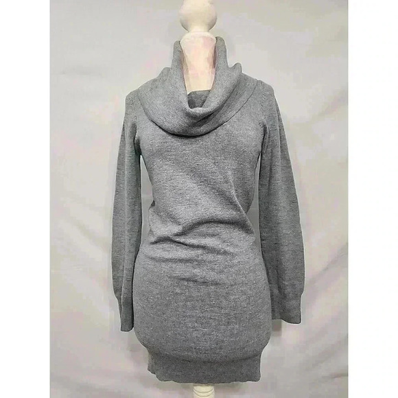 French Connection Knit Cowlneck Turtleneck Dress - Picture 1 of 7